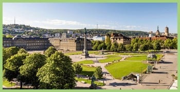Piazza del Castello in Stuttgart
